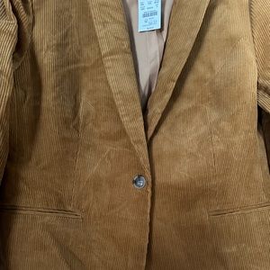 J.Crew Factory Mustard Corduroy Blazer